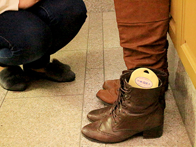 ダニ捕りロボブーツに設置